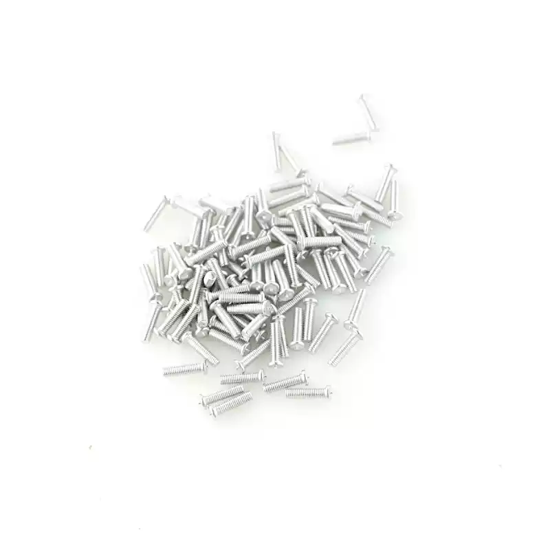Aluminium Alloy Capacitor Discharge Weld Studs M3 x 12mm Length photographed closer in