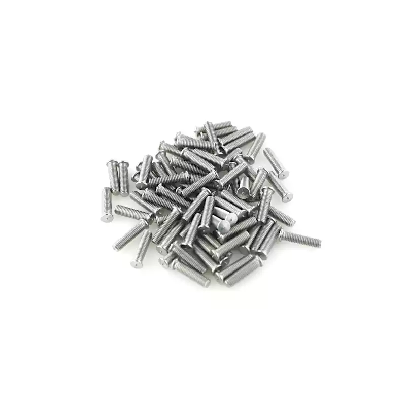 Stainless Steel CD Weld Studs M5 x 20mm Length (A2 spec.) photographed closer in