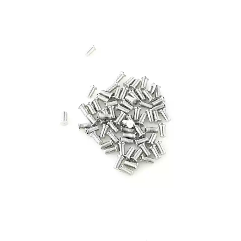 Stainless Steel CD Weld Studs M6 x 12mm Length (A2 spec.) photographed closer in