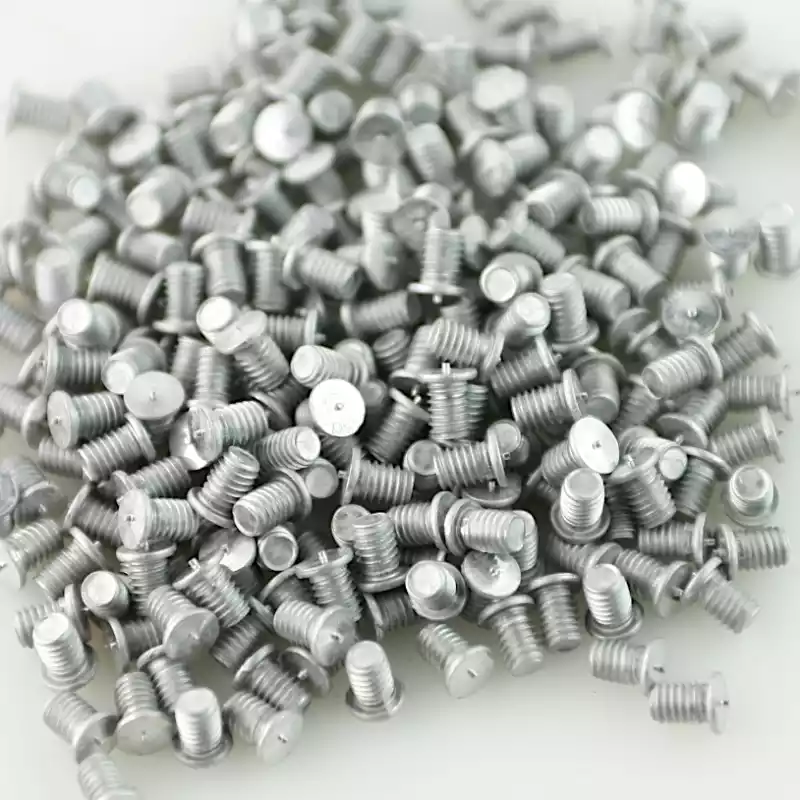 Product image extreme close up of Aluminium Alloy Capacitor Discharge Weld Studs M4 x 6mm Length