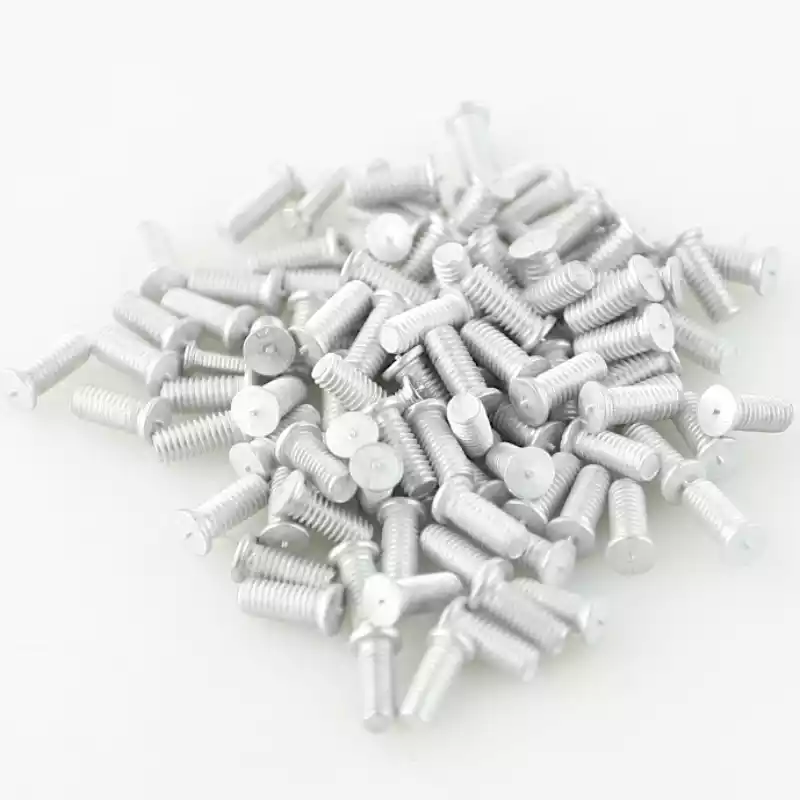 Product image extreme close up of Aluminium Alloy Capacitor Discharge Weld Studs M4 x 10mm Length