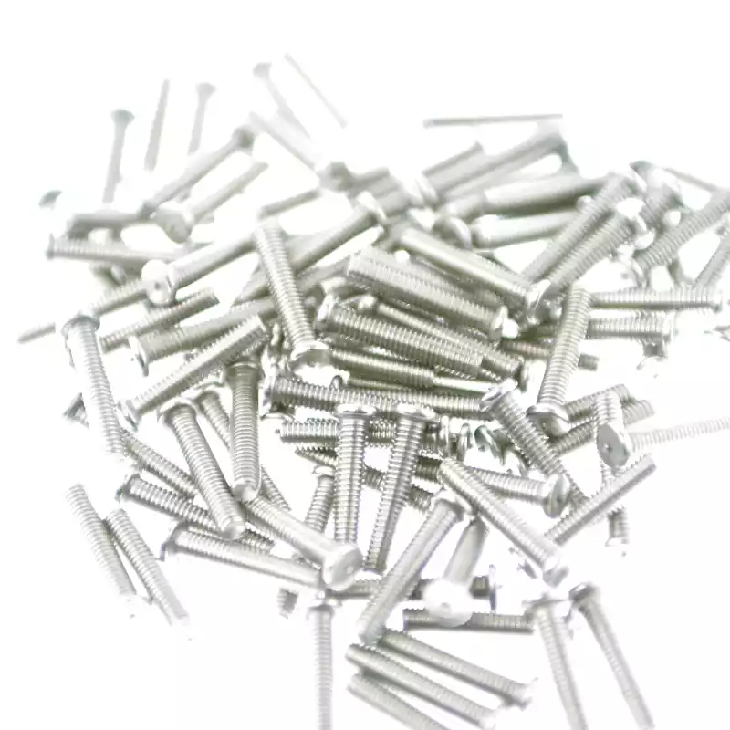 Product image extreme close up of Stainless Steel CD Weld Studs M3 x 16mm Length (A2 spec.)