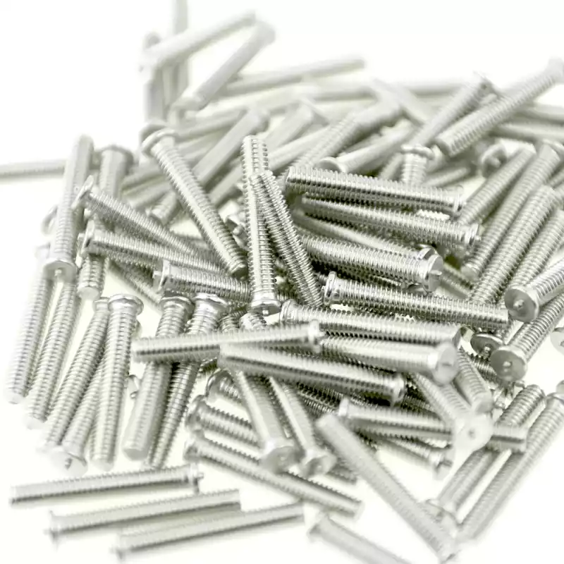 Product image extreme close up of Stainless Steel CD Weld Studs M4 x 25mm Length (A2 spec.)