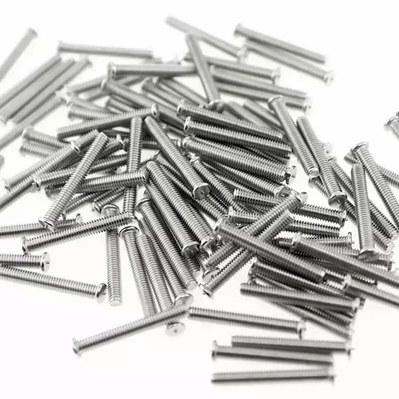 Product image extreme close up of Stainless Steel CD Weld Studs M4 x 30mm Length (A2 spec.)
