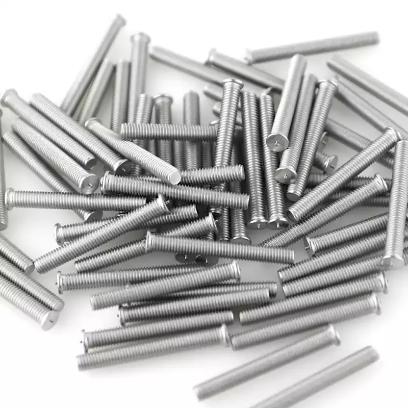 Product image extreme close up of Stainless Steel CD Weld Studs M5 x 40mm Length (A2 spec.)