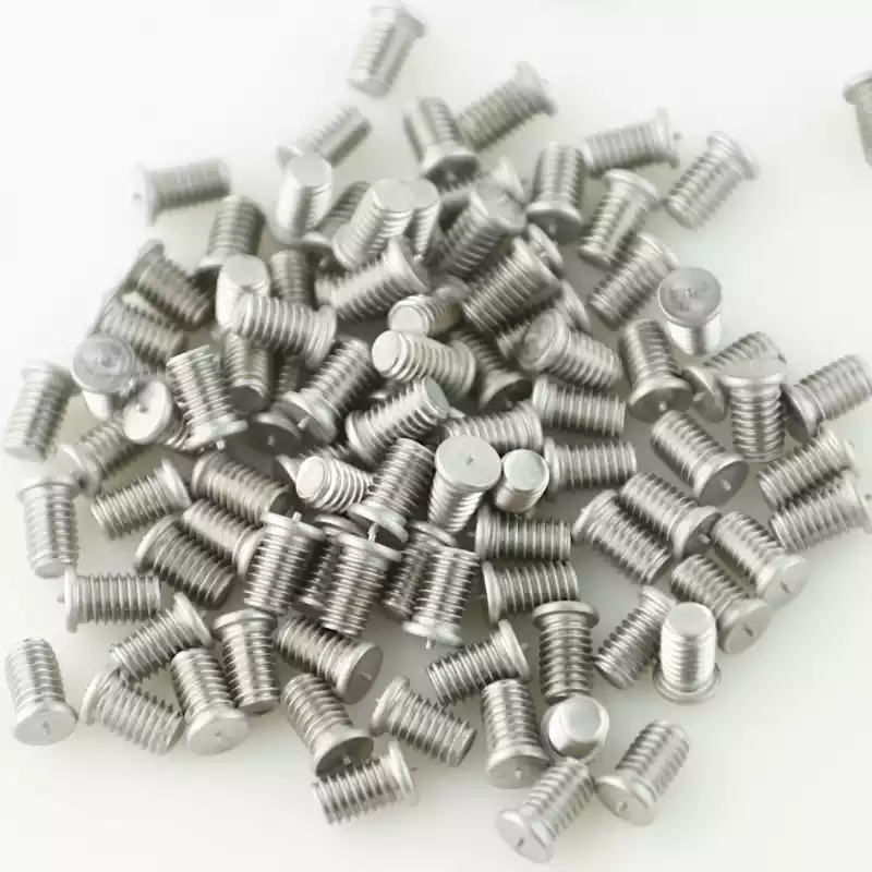 Product image extreme close up of Stainless Steel CD Weld Studs M6 x 10mm Length (A2 spec.)