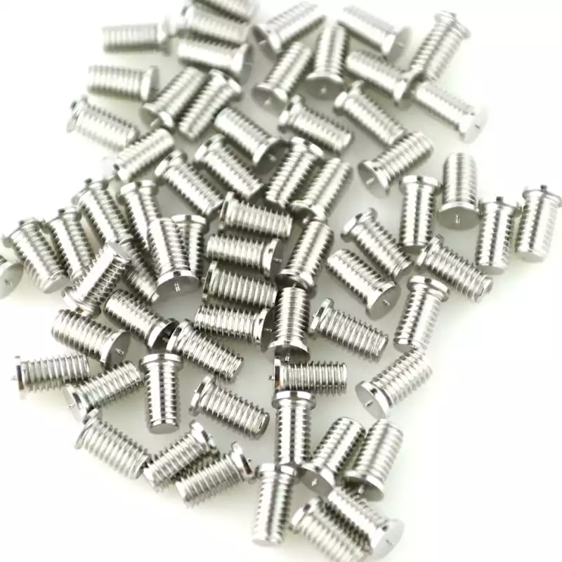 Product image extreme close up of Stainless Steel CD Weld Studs M6 x 12mm Length (A2 spec.)