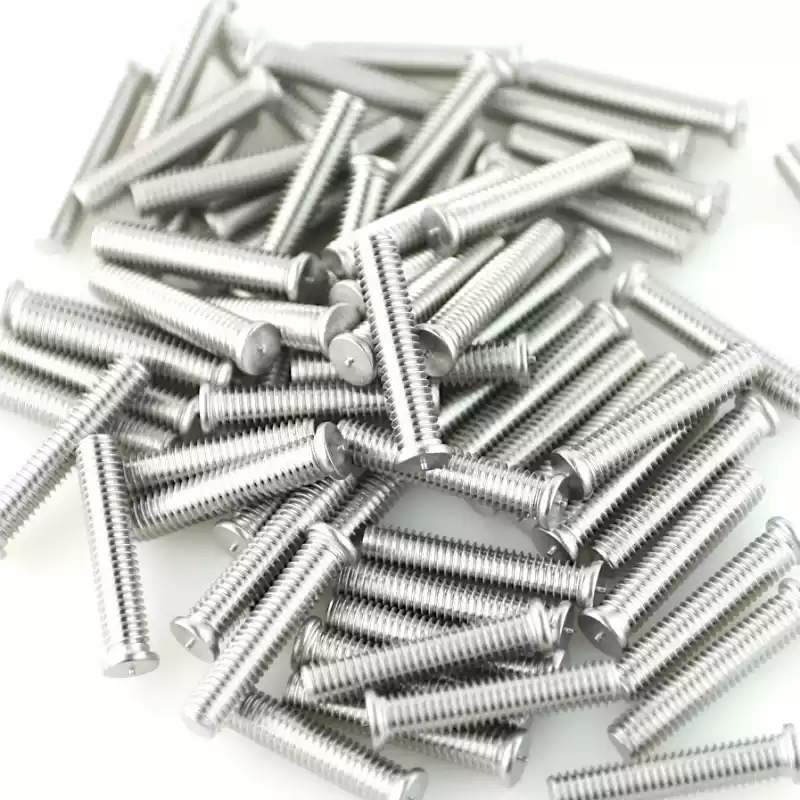 Product image extreme close up of Stainless Steel CD Weld Studs M6 x 30mm Length (A2 spec.)
