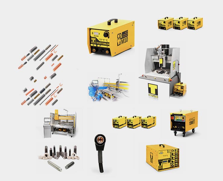 Our Product Range, various types of studwelding equipment and consumables
