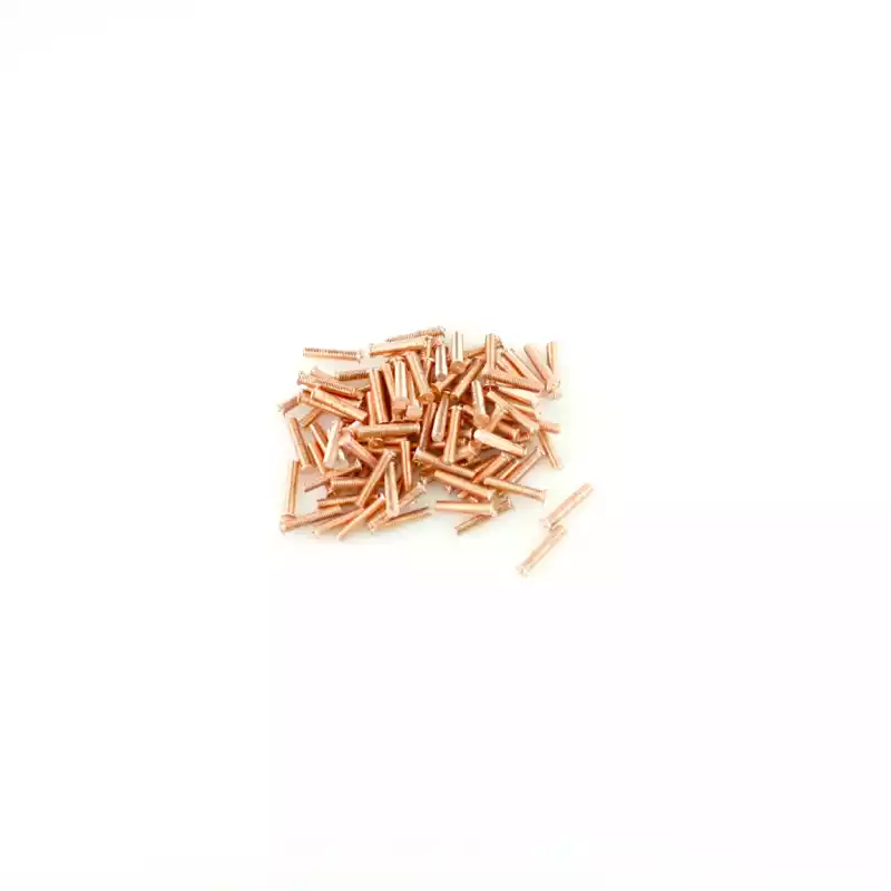 Mild Steel CD Weld Studs M5 x 25mm Length (copper flashed)