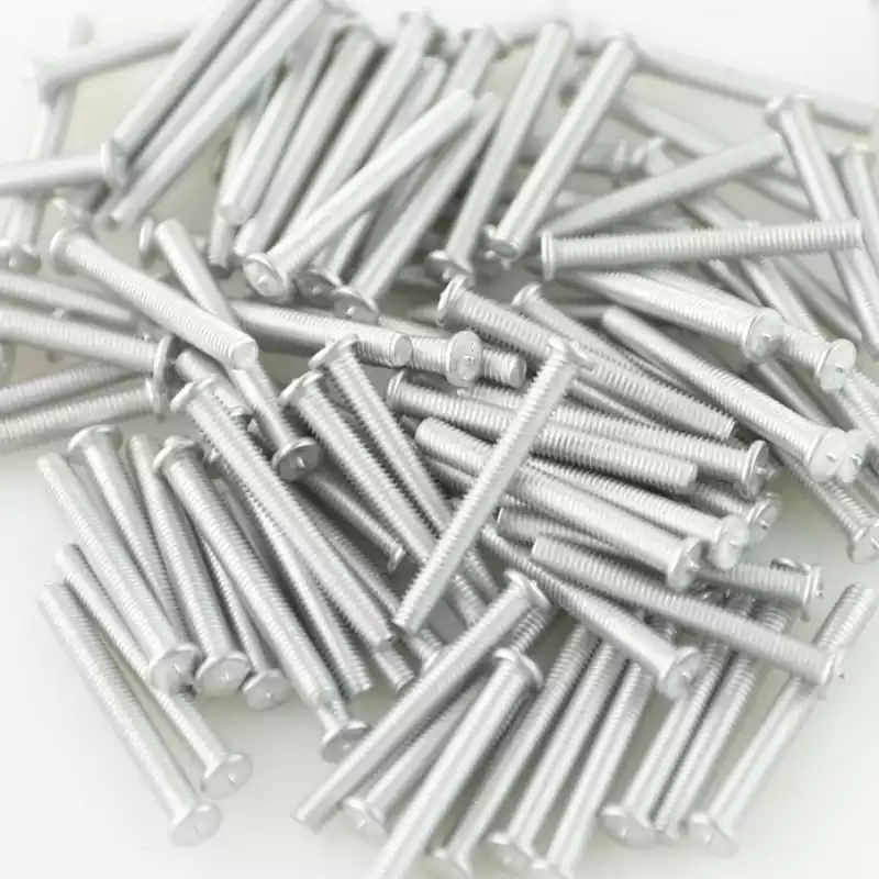 Product image extreme close up of Aluminium Alloy Capacitor Discharge Weld Studs M3 x 25mm Length