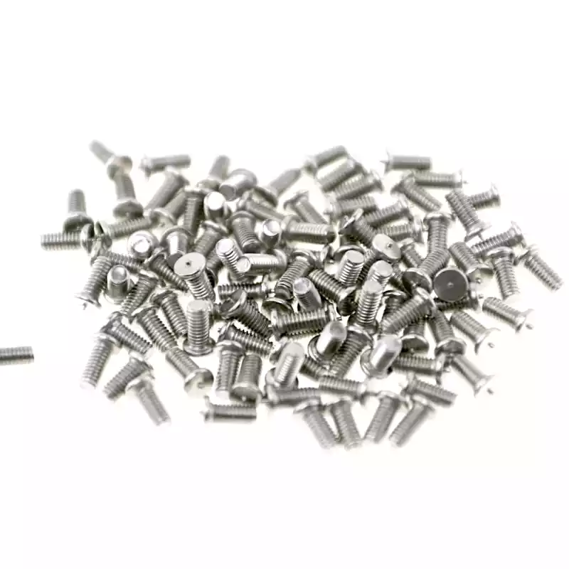 Product image extreme close up of Stainless Steel CD Weld Studs M3 x 7mm Length