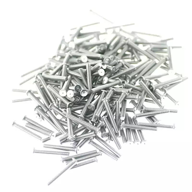 Product image extreme close up of Stainless Steel CD Weld Studs M3 x 20mm Length (A2 spec.)