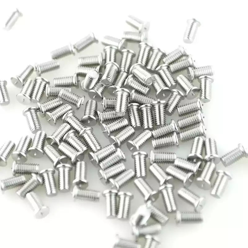 Product image extreme close up of Stainless Steel CD Weld Studs M5 x 10mm Length (A2 spec.)