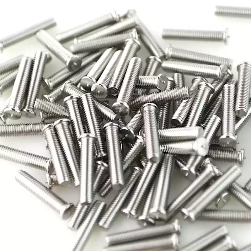 Product image extreme close up of Stainless Steel CD Weld Studs M5 x 25mm Length (A2 spec.)