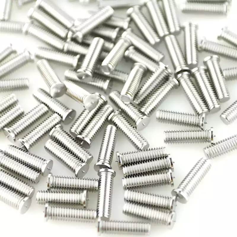 Product image extreme close up of Stainless Steel CD Weld Studs M6 x 20mm Length (A2 spec.)